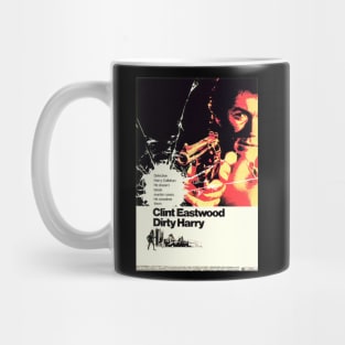 Iconic Clint Eastwood Movie Poster - Dirty Harry Mug